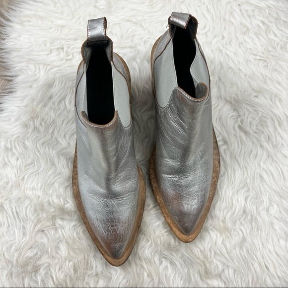 Marsell Coneros metallic silver chunky ankle boots - Picture 2 of 11
